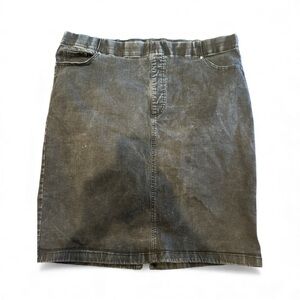 Terra & Sky Charcoal Pencil Skirt